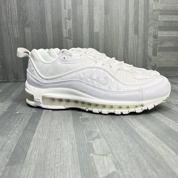 Nike Air Max 98 Triple White Women Size 9.5 New - Picture 3 of 8